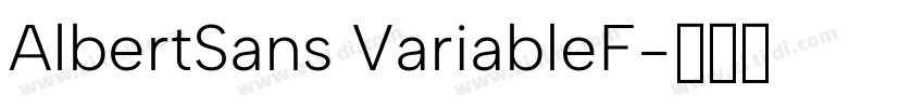 AlbertSans VariableF字体转换